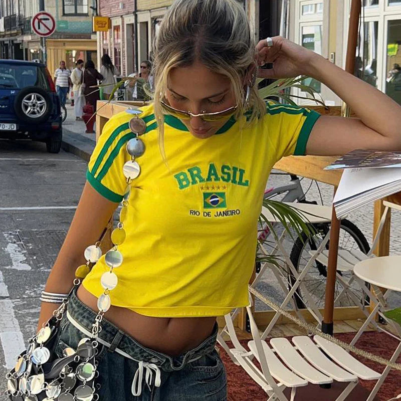 Camiseta Vintage de Brasil