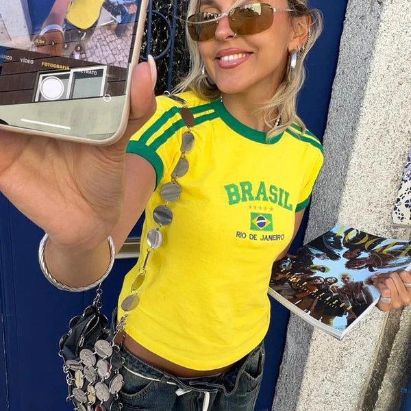 Camiseta Vintage de Brasil